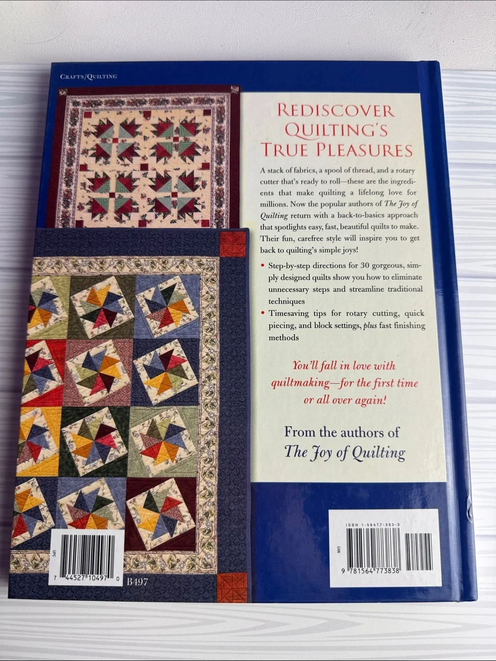 The Simple Joys of Quilting - Blue Cover by Joan Hanson & Mary Hickey